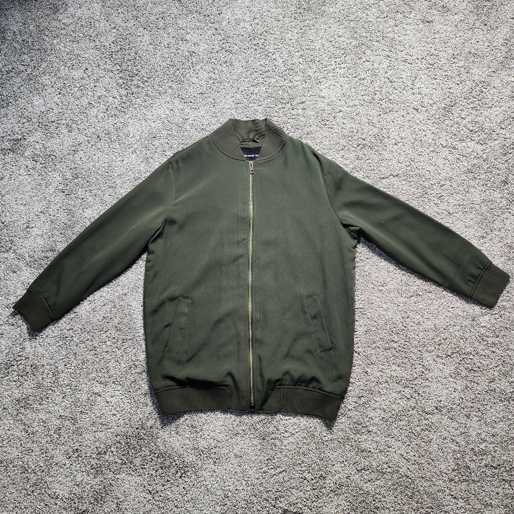 Who What Wear Green Full Zip Jacket Size Small - Picture 6 of 13